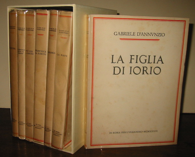 Gabriele D'Annunzio Teatro (La Nave, Francesca da Rimini, La Figlia di Iorio, La Fiaccola sotto il moggio, La Gloria, Più che l'amore, Fedra) 1936-1937 In Roma per l'Oleandro